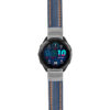 g.f965.st23 Main Blue & Orange StrapsCo Heavy Duty Mens Leather Watch Band Strap 20mm