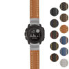 g.i.st23 Gallery Tan & White StrapsCo Heavy Duty Mens Leather Watch Band Strap 20mm