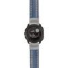 g.i.st23 Main Blue & White StrapsCo Heavy Duty Mens Leather Watch Band Strap 20mm