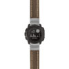 g.i.st23 Main Brown & White StrapsCo Heavy Duty Mens Leather Watch Band Strap 20mm