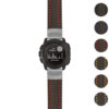 g.i.st25 Gallery Black & Red StrapsCo Heavy Duty Carbon Fiber Watch Strap 20mm