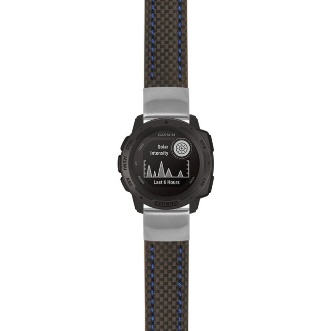 g.i.st25 Main Black & Blue StrapsCo Heavy Duty Carbon Fiber Watch Strap 20mm