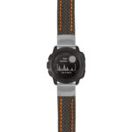 g.i.st25 Main Black & Orange StrapsCo Heavy Duty Carbon Fiber Watch Strap 20mm