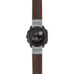 g.i.st25 Main Black & Red StrapsCo Heavy Duty Carbon Fiber Watch Strap 20mm