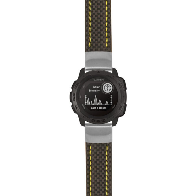 g.i.st25 Main Black & Yellow StrapsCo Heavy Duty Carbon Fiber Watch Strap 20mm