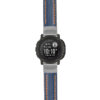 g.i2.st23 Main Blue & Orange StrapsCo Heavy Duty Mens Leather Watch Band Strap 20mm