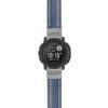 g.i2.st23 Main Blue & White StrapsCo Heavy Duty Mens Leather Watch Band Strap 20mm