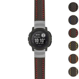 g.i2.st25 Gallery Black & Red StrapsCo Heavy Duty Carbon Fiber Watch Strap 20mm