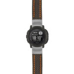 g.i2.st25 Main Black & Orange StrapsCo Heavy Duty Carbon Fiber Watch Strap 20mm