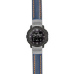 g.ix.st23 Main Blue & Orange StrapsCo Heavy Duty Mens Leather Watch Band Strap 20mm
