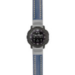 g.ix.st23 Main Blue & White StrapsCo Heavy Duty Mens Leather Watch Band Strap 20mm