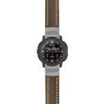 g.ix.st23 Main Brown & White StrapsCo Heavy Duty Mens Leather Watch Band Strap 20mm
