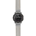 g.ix.st23 Main Grey & White StrapsCo Heavy Duty Mens Leather Watch Band Strap 20mm