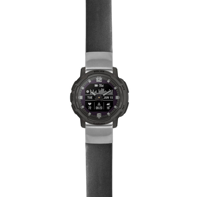 g.ix.st24 Main Black StrapsCo Heavy Duty Leather Watch Band Strap 20mm