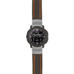 g.ix.st25 Main Black & Orange StrapsCo Heavy Duty Carbon Fiber Watch Strap 20mm