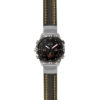 g.mrq2.st23 Main Black & Yellow StrapsCo Heavy Duty Mens Leather Watch Band Strap 20mm