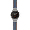 g.mrq2.st23 Main Blue & Orange StrapsCo Heavy Duty Mens Leather Watch Band Strap 20mm