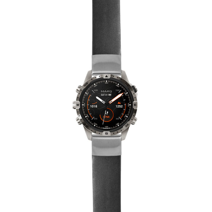 g.mrq2.st24 Main Black StrapsCo Heavy Duty Leather Watch Band Strap 20mm