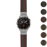 g.mrq2.st25 Gallery Black & Red StrapsCo Heavy Duty Carbon Fiber Watch Strap 20mm