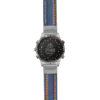 g.mrq.st23 Main Blue & Orange StrapsCo Heavy Duty Mens Leather Watch Band Strap 20mm