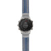 g.mrq.st23 Main Blue & White StrapsCo Heavy Duty Mens Leather Watch Band Strap 20mm