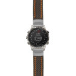 g.mrq.st25 Main Black & Orange StrapsCo Heavy Duty Carbon Fiber Watch Strap 20mm