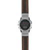 g.qtx3.st23 Main Black & Orange StrapsCo Heavy Duty Mens Leather Watch Band Strap 22mm