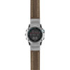 g.qtx3.st23 Main Brown & White StrapsCo Heavy Duty Mens Leather Watch Band Strap 22mm
