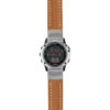 g.qtx3.st23 Main Tan & White StrapsCo Heavy Duty Mens Leather Watch Band Strap 22mm