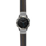 g.qtx5.st23 Main Black & Blue StrapsCo Heavy Duty Mens Leather Watch Band Strap 20mm