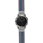 g.qtx5.st23 Main Blue & Orange StrapsCo Heavy Duty Mens Leather Watch Band Strap 20mm