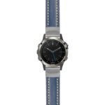 g.qtx5.st23 Main Blue & White StrapsCo Heavy Duty Mens Leather Watch Band Strap 20mm