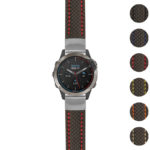 g.qtx6.st25 Gallery Black & Red StrapsCo Heavy Duty Carbon Fiber Watch Strap 20mm