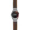 g.qtx6x.st25 Main Black & Orange StrapsCo Heavy Duty Carbon Fiber Watch Strap 22mm
