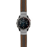 g.qtx7.st25 Main Black & Orange StrapsCo Heavy Duty Carbon Fiber Watch Strap 20mm