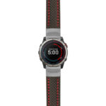 g.qtx7x.st25 Main Black & Red StrapsCo Heavy Duty Carbon Fiber Watch Strap 22mm