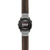 g.t7.st23 Main Black & Orange StrapsCo Heavy Duty Mens Leather Watch Band Strap 22mm