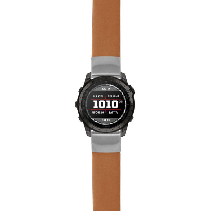 g.t7.st24 Main Tan StrapsCo Heavy Duty Leather Watch Band Strap 22mm