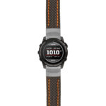 g.t7.st25 Main Black & Orange StrapsCo Heavy Duty Carbon Fiber Watch Strap 22mm