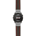 g.t7.st25 Main Black & Red StrapsCo Heavy Duty Carbon Fiber Watch Strap 22mm
