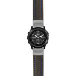 g.tbv.st23 Main Black & Blue StrapsCo Heavy Duty Mens Leather Watch Band Strap 22mm