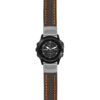 g.tbv.st25 Main Black & Orange StrapsCo Heavy Duty Carbon Fiber Watch Strap 22mm