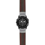 g.tbv.st25 Main Black & Red StrapsCo Heavy Duty Carbon Fiber Watch Strap 22mm