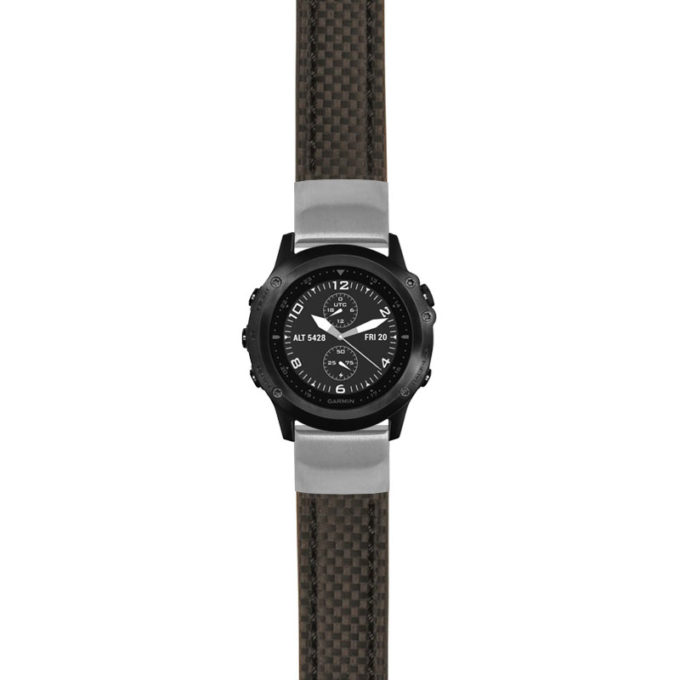 g.tbv.st25 Main Black StrapsCo Heavy Duty Carbon Fiber Watch Strap 22mm