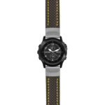 g.tbv.st25 Main Black & Yellow StrapsCo Heavy Duty Carbon Fiber Watch Strap 22mm
