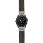 g.tch.st23 Main Black & Blue StrapsCo Heavy Duty Mens Leather Watch Band Strap 22mm