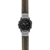 g.tch.st23 Main Black & White StrapsCo Heavy Duty Mens Leather Watch Band Strap 22mm