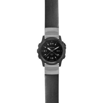 g.tch.st24 Main Black StrapsCo Heavy Duty Leather Watch Band Strap 22mm