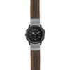 g.tch.st25 Main Black & Orange StrapsCo Heavy Duty Carbon Fiber Watch Strap 22mm