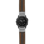 g.tch.st25 Main Black & Orange StrapsCo Heavy Duty Carbon Fiber Watch Strap 22mm